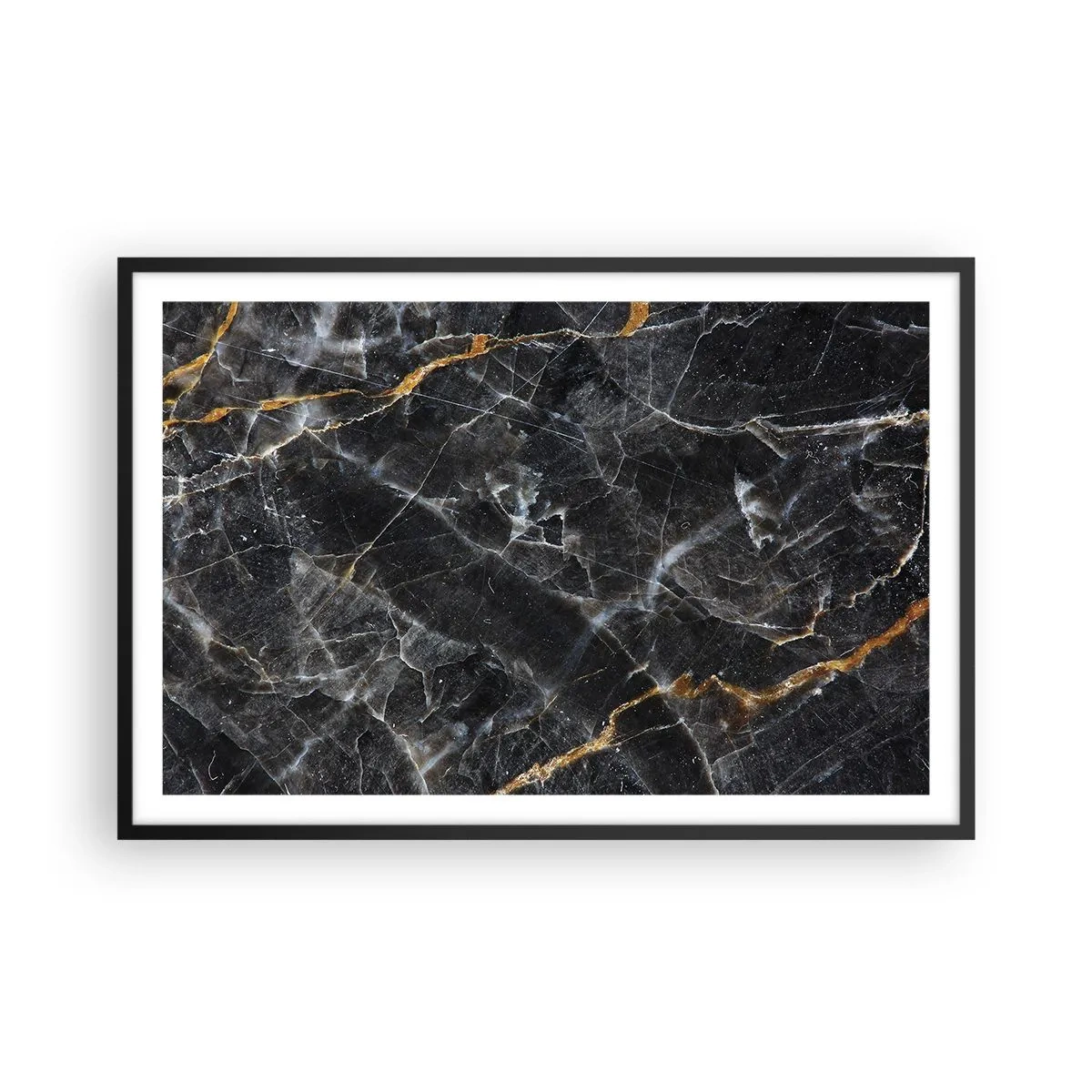 Affisch i svart ram - Stenens interna liv - 91x61 cm