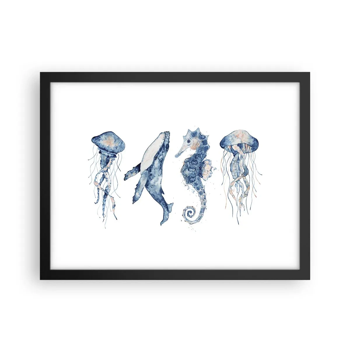 Affisch i svart ram - Havets under - 40x30 cm