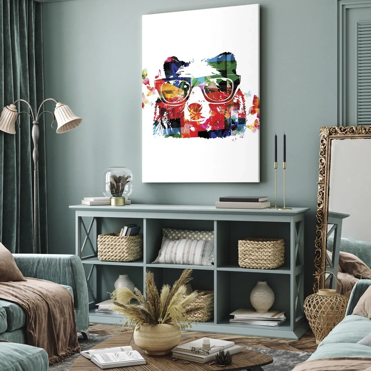 Canvastavla - Bild på duk - Jag tycker om det! - 65x120 cm