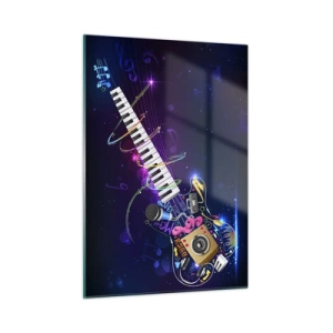 Glastavla - Bild på glas - Allt väl - 50x70 cm