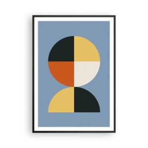 Affisch i svart ram - Titta och räkna - 70x100 cm