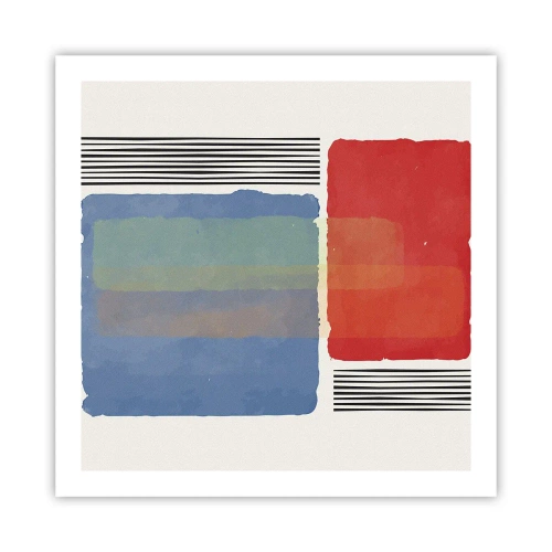 Affisch - Geometrins anda - 60x60 cm