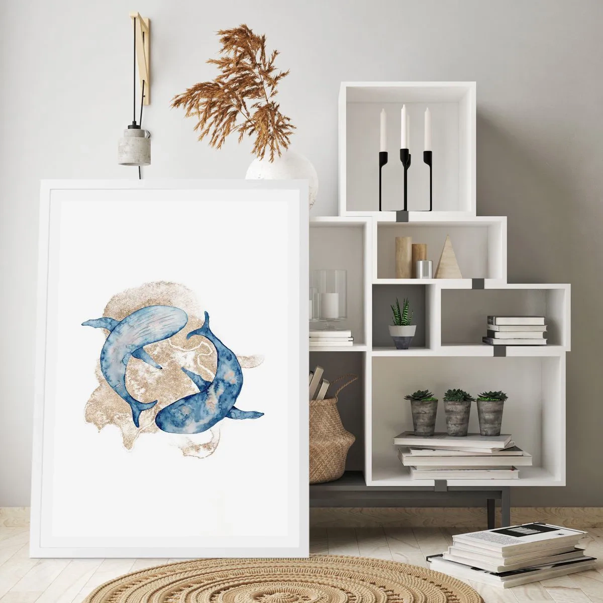 Affisch i vit ram - Vänskap eller kärlek? - 30x40 cm