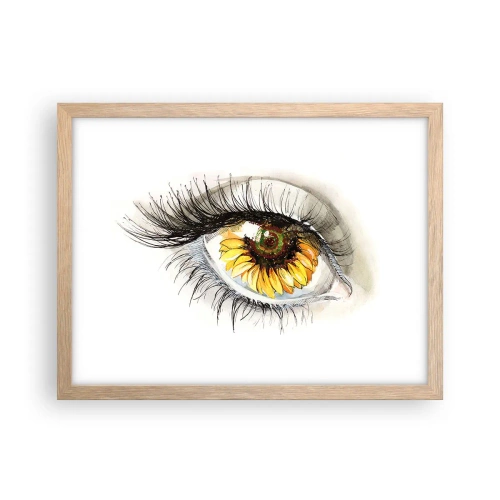 Affisch i ram av ljusek - Blick het som sommar - 40x30 cm