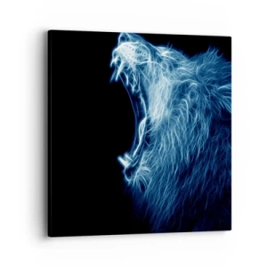 Canvastavla - Bild på duk - Kungens brinnande ilska - 40x40 cm