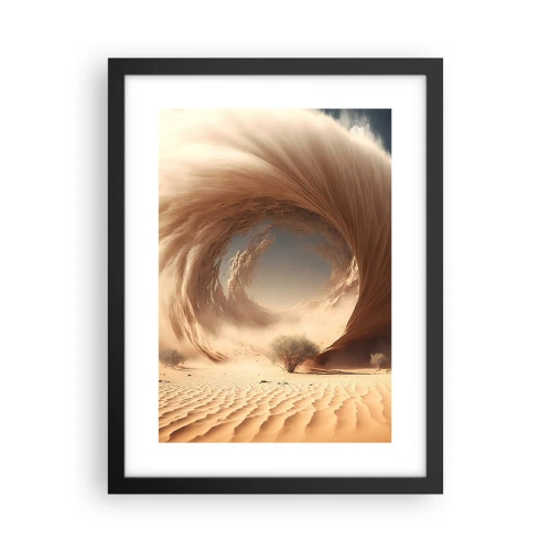 Affisch i svart ram - Öppen portal - 30x40 cm