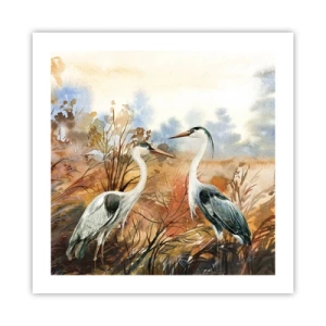 Affisch - Vart ska vi på hösten? - 50x50 cm