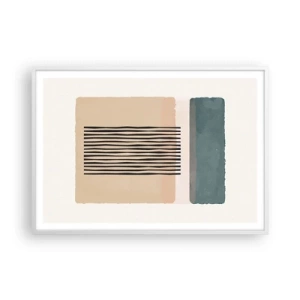 Affisch i vit ram - Allt väl - 100x70 cm