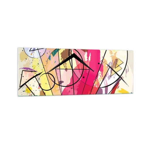Glastavla - Bild på glas - Explosion - 140x50 cm