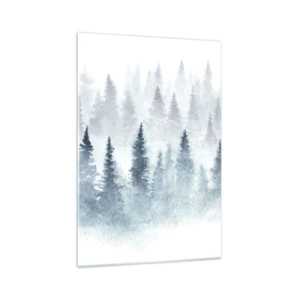Glastavla - Bild på glas - Insvepta i dimma - 70x100 cm