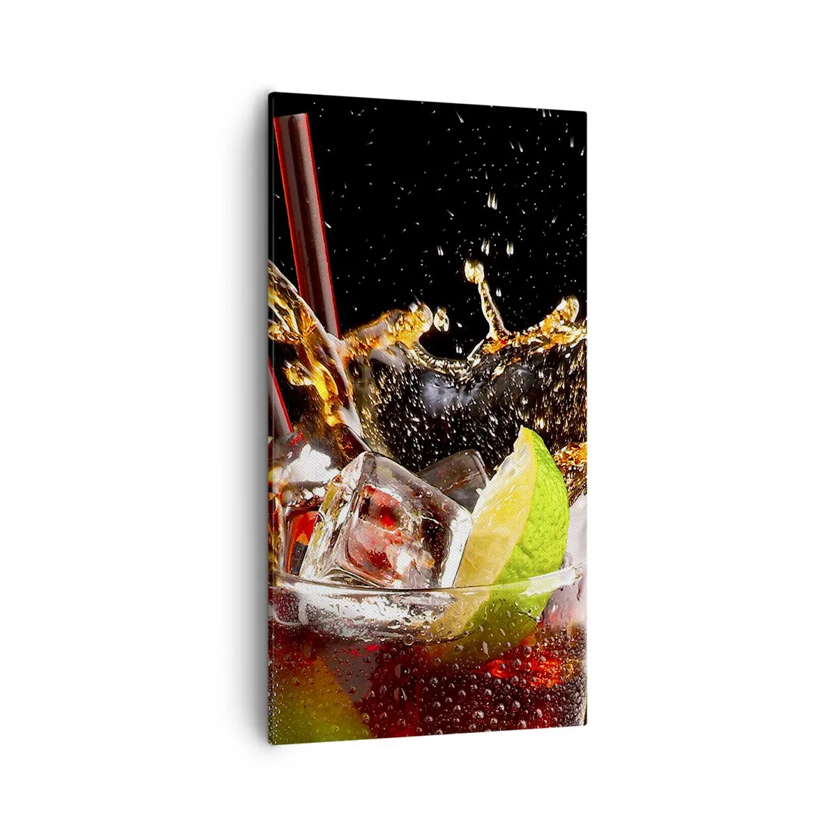 Canvastavla - Bild på duk - Färgernas glädje och energi - 55x100 cm