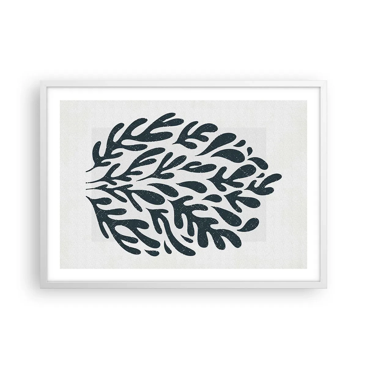 Affisch i vit ram - Naturens former - 70x50 cm