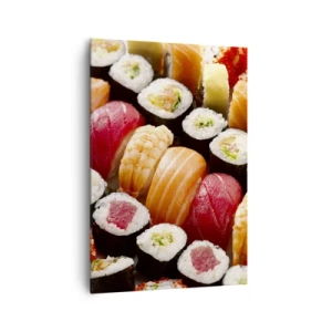 Canvastavla - Bild på duk - Asiens färger och smaker - 70x100 cm