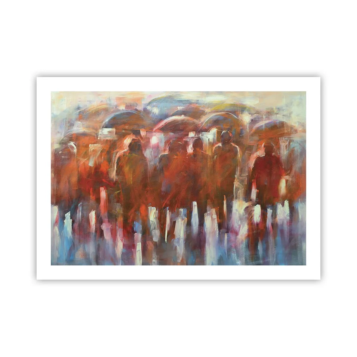 Affisch - Jämna i regn och dimma - 70x50 cm