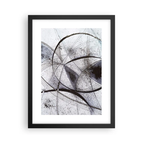 Affisch i svart ram - Futuristisk fantasi - 30x40 cm