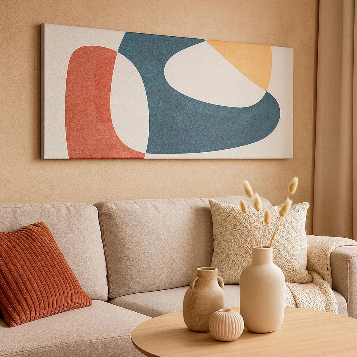 Canvastavla - Bild på duk - Influenser och metamorfoser - 100x40 cm