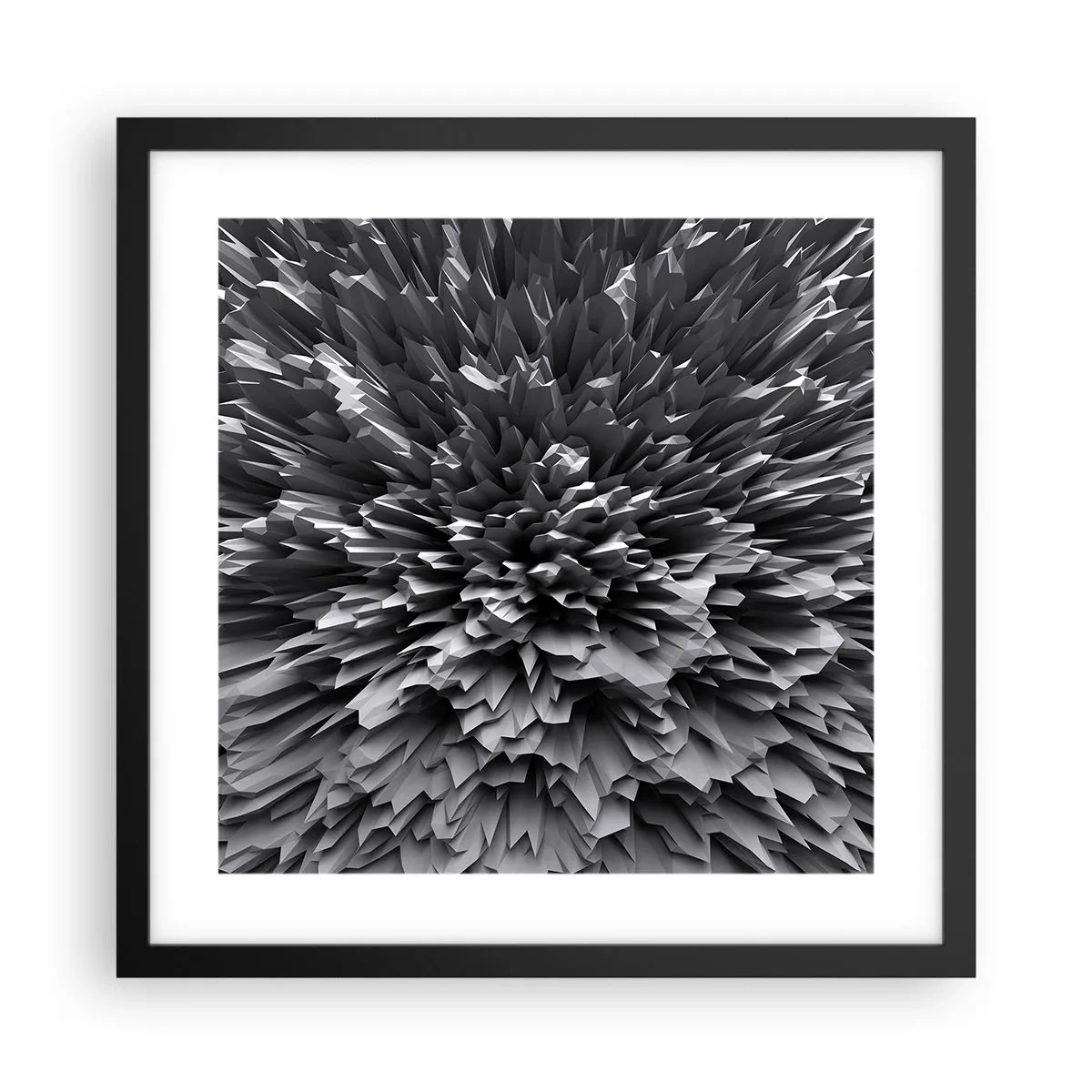 Affisch i svart ram - Det kan inte bli vassare än så här - 40x40 cm