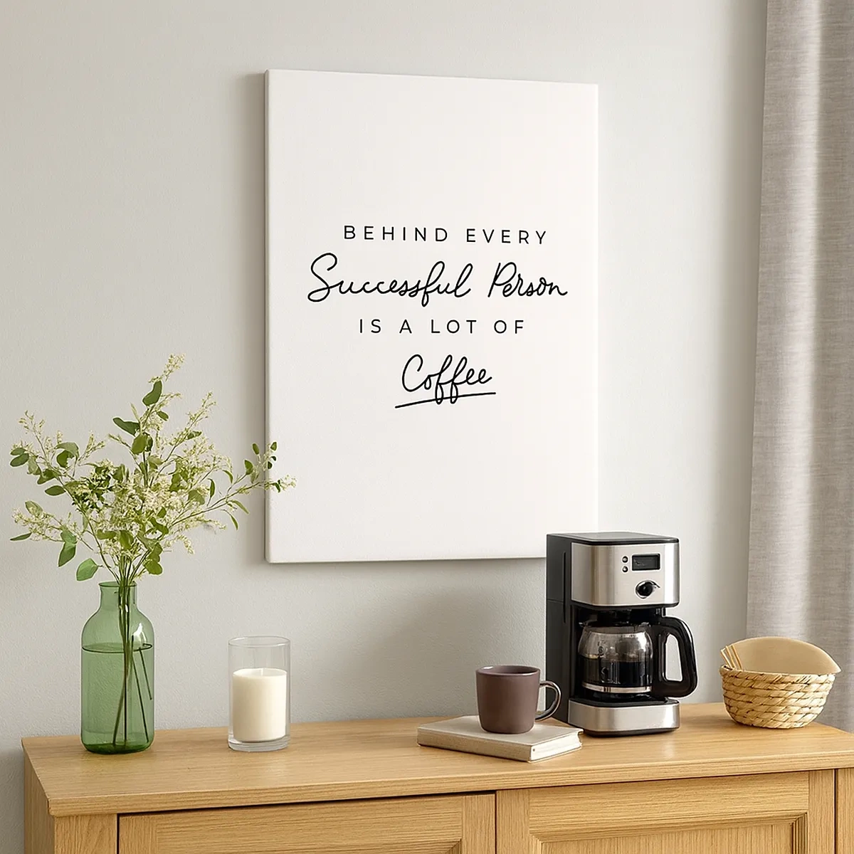 Canvastavla - Bild på duk - Framgångens hemlighet - 50x70 cm