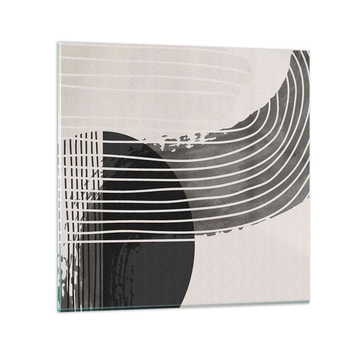 Glastavla - Bild på glas - Dit och tillbaka - 30x30 cm