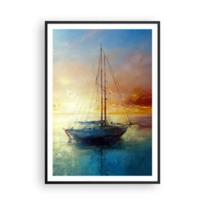 Affisch i svart ram - I guldviken - 70x100 cm