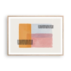 Affisch i ram av ljusek - Från hörna till hörna - 100x70 cm