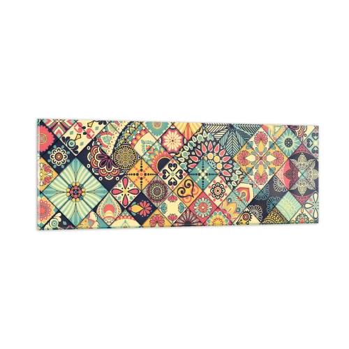 Glastavla - Bild på glas - Marockansk stämning - 90x30 cm