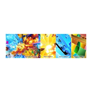 Fototapet Prov Standard Eco - In medias res - Abstraktion, Bit, 3D - 100x30 cm