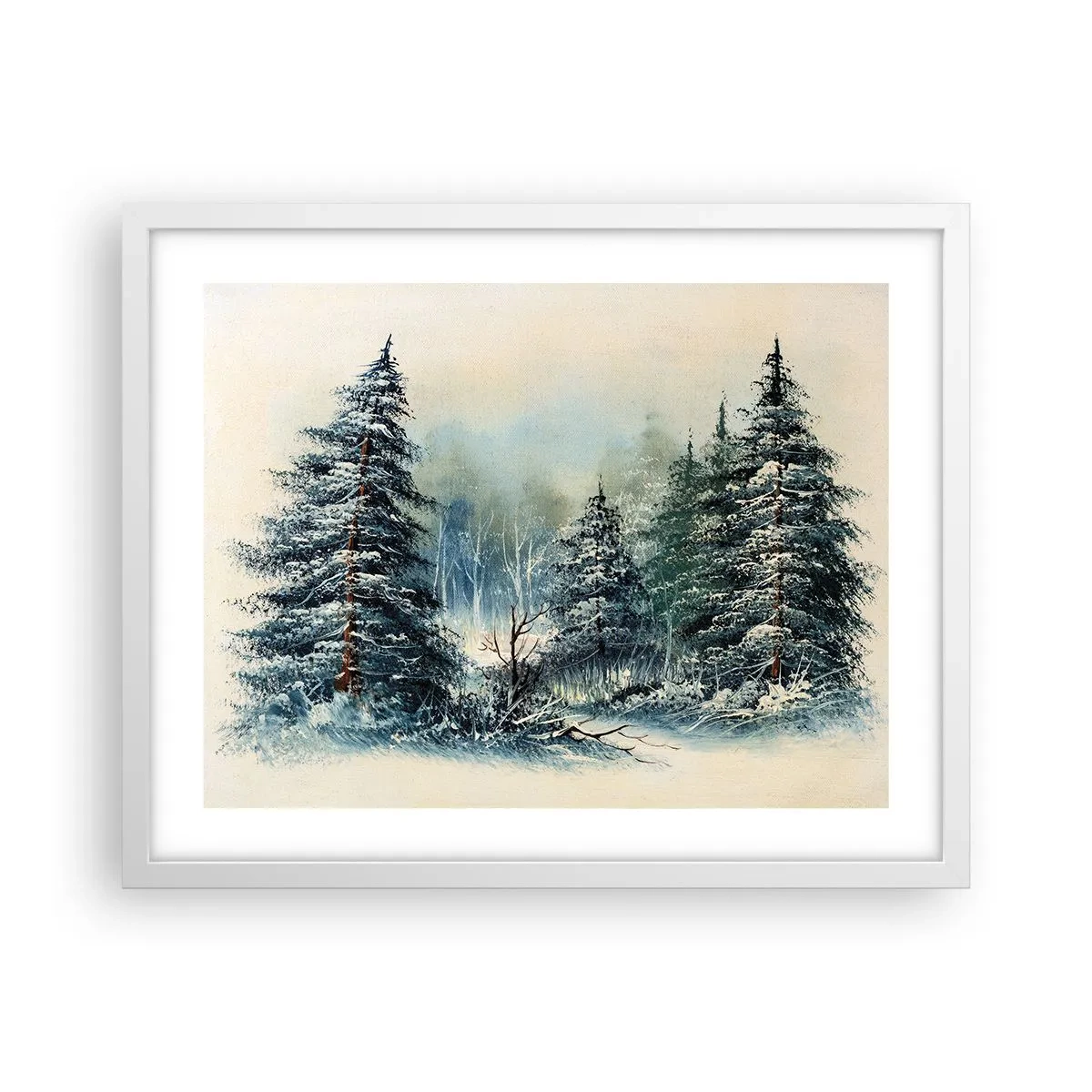 Affisch i vit ram - Redo för Julen - 50x40 cm