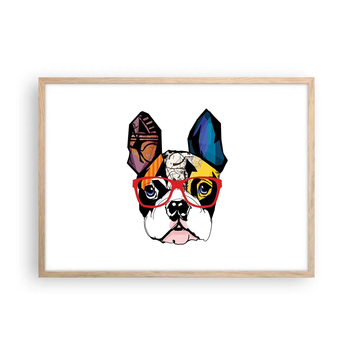 Affisch i ram av ljusek - Intellektuell - 70x50 cm