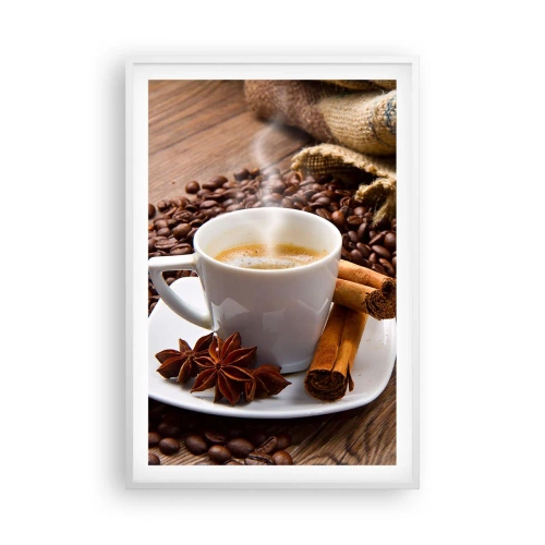 Affisch i vit ram - Rotsmak och -arom - 61x91 cm