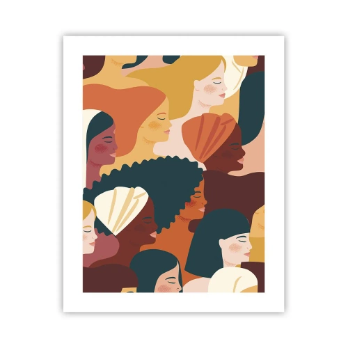 Affisch - Endast kvinnlighet - 40x50 cm