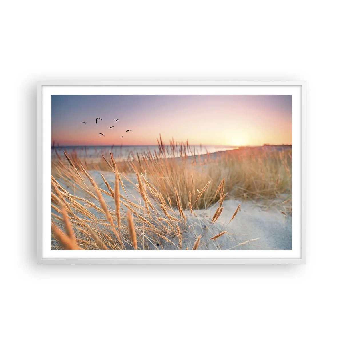 Affisch i vit ram - Östersjövaggvisa - 91x61 cm