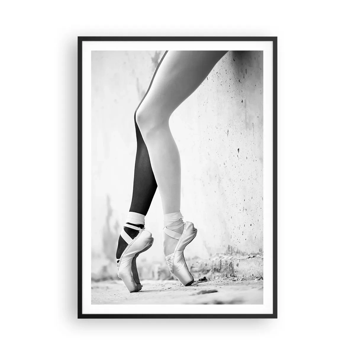 Affisch i svart ram - Ballerina, voila! - 70x100 cm