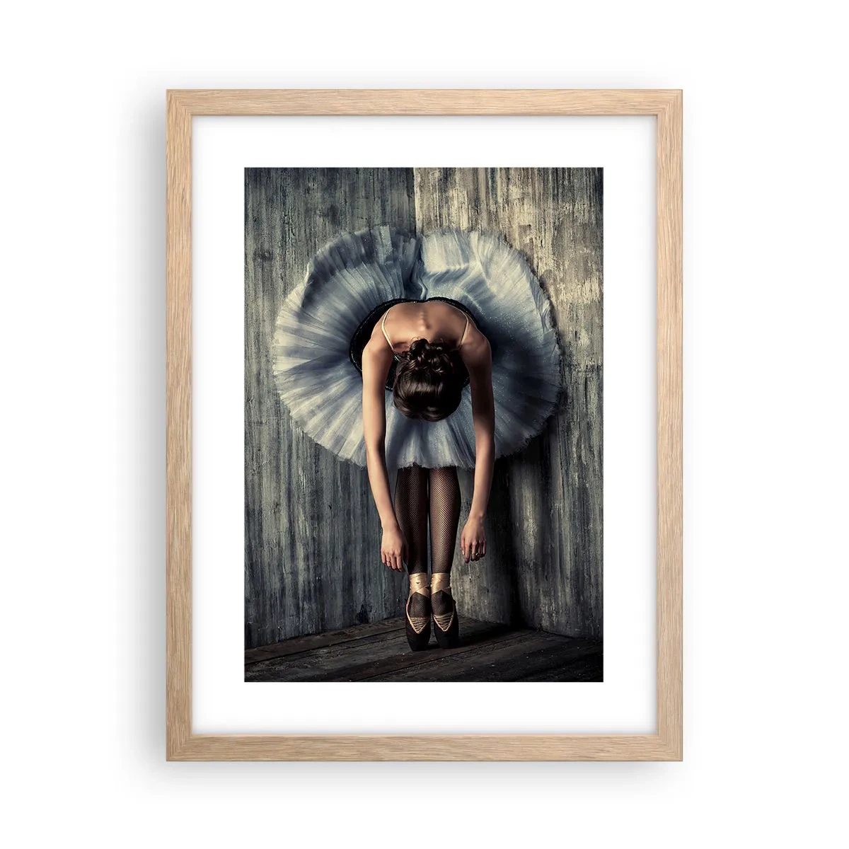 Affisch i ram av ljusek - När musiken tystnar - 30x40 cm