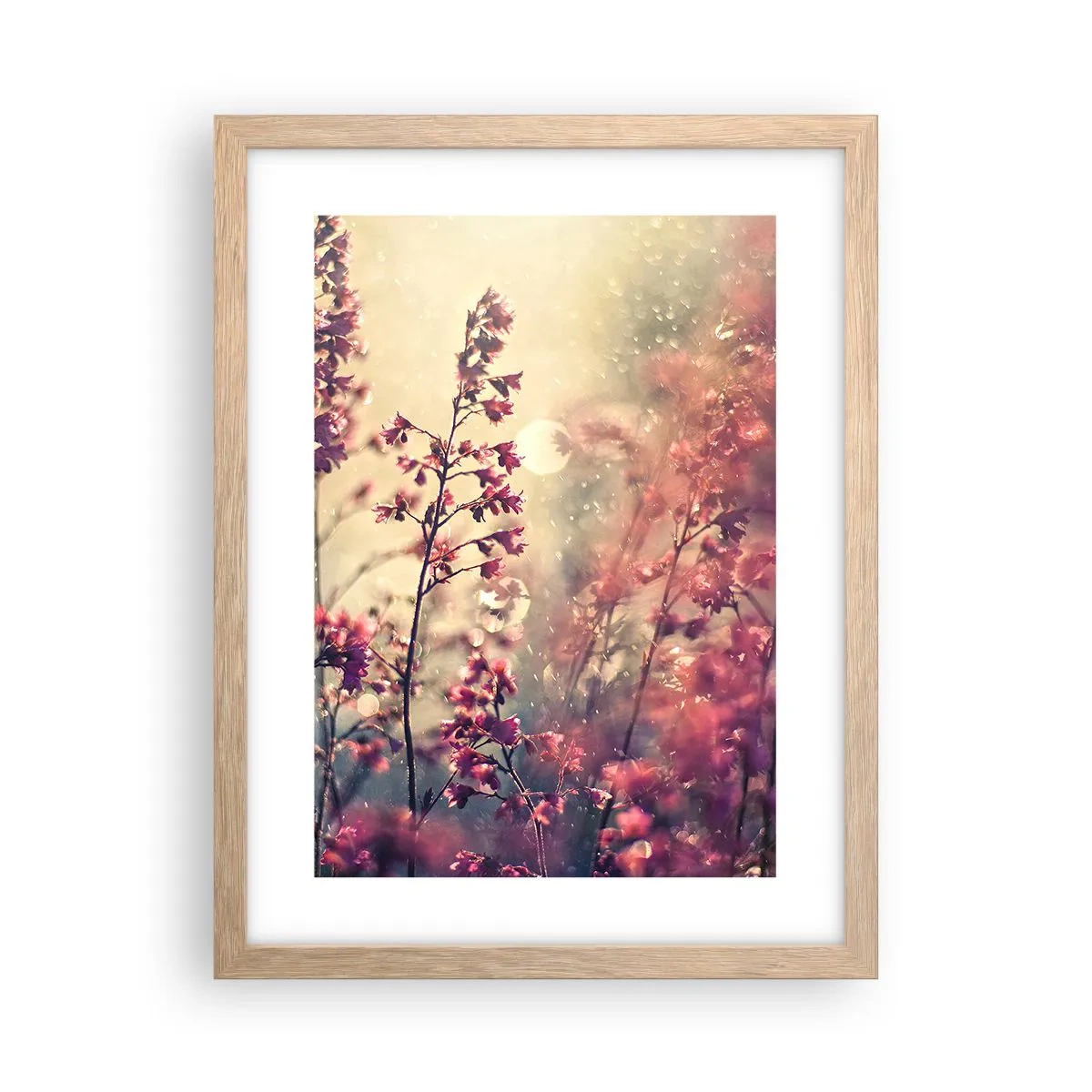 Affisch i ram av ljusek - Hemlighetsfull trädgård - 30x40 cm