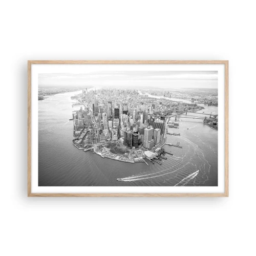 Affisch i ram av ljusek - Hur man inte älskar? - 91x61 cm