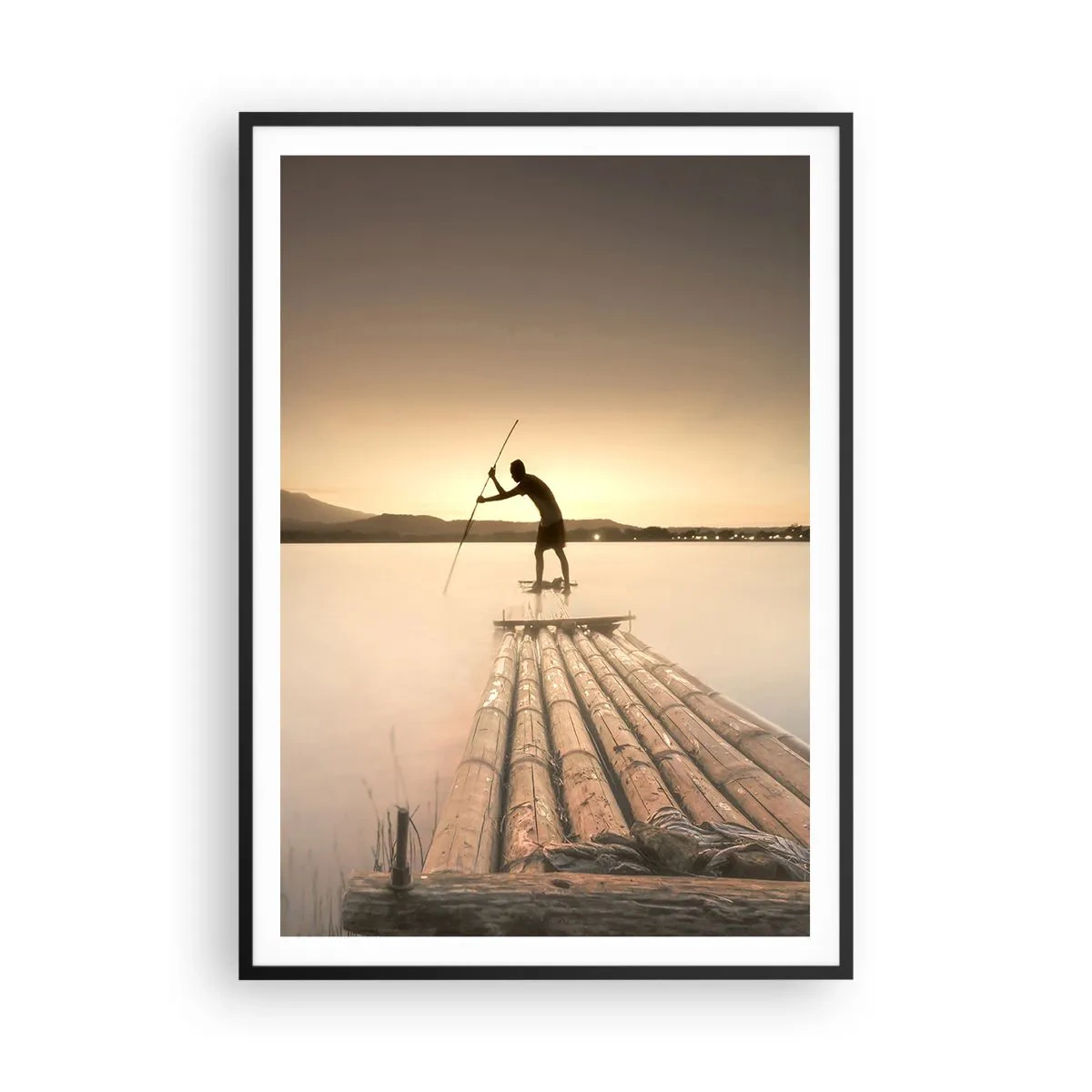 Affisch i svart ram - Före avkoppling - 70x100 cm