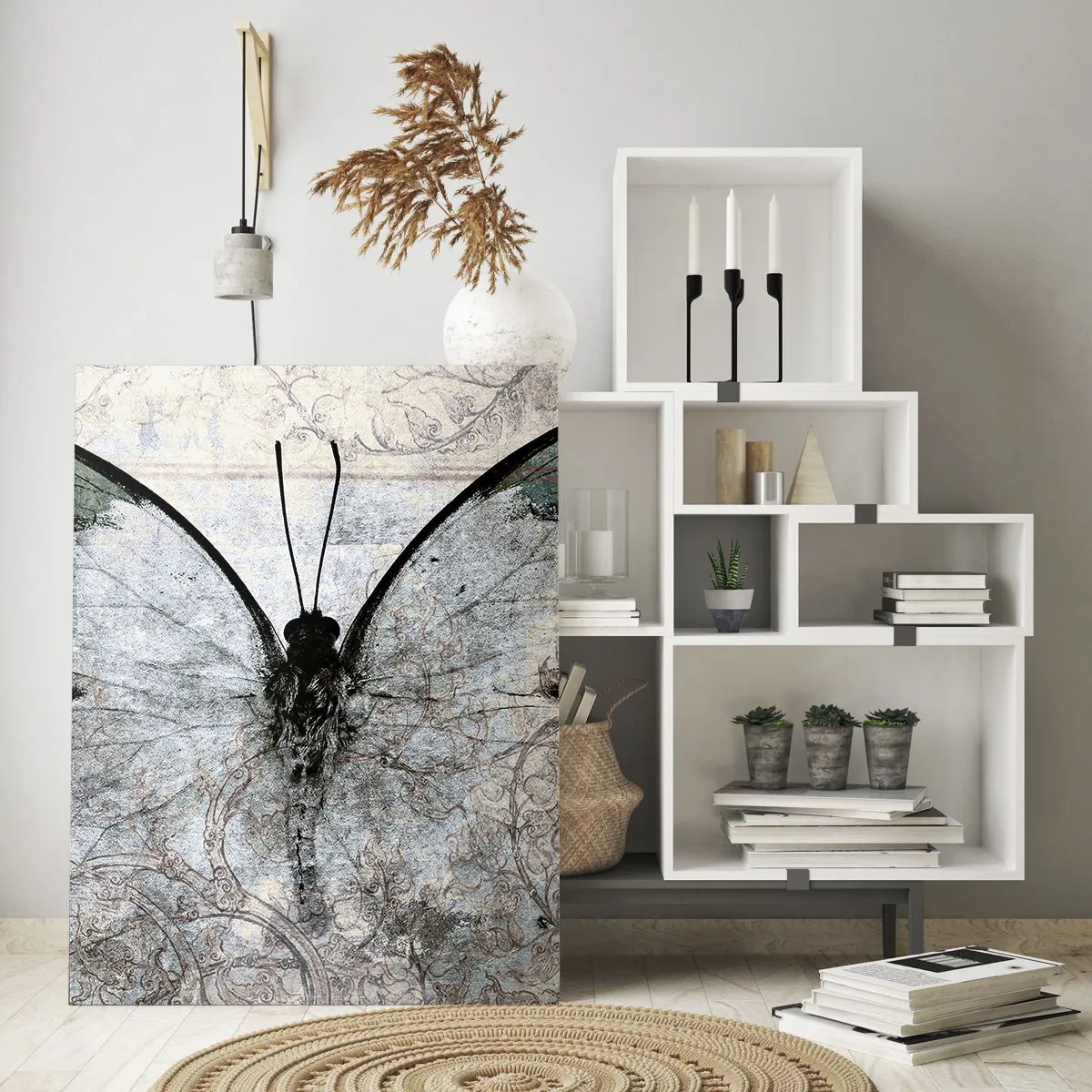 Glastavla - Bild på glas - I Jugendstil - 70x100 cm