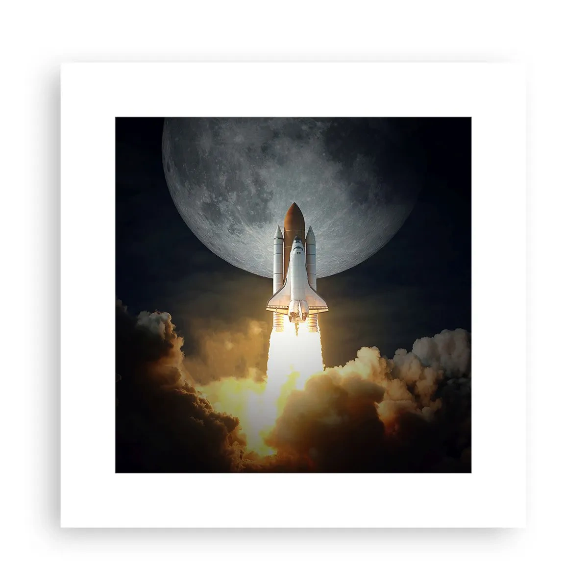 Affisch - Början på ett utomjordiskt äventyr - 30x30 cm