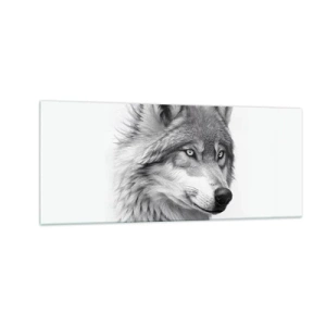 Glastavla - Bild på glas - Alfa - utan tvekan - 100x40 cm