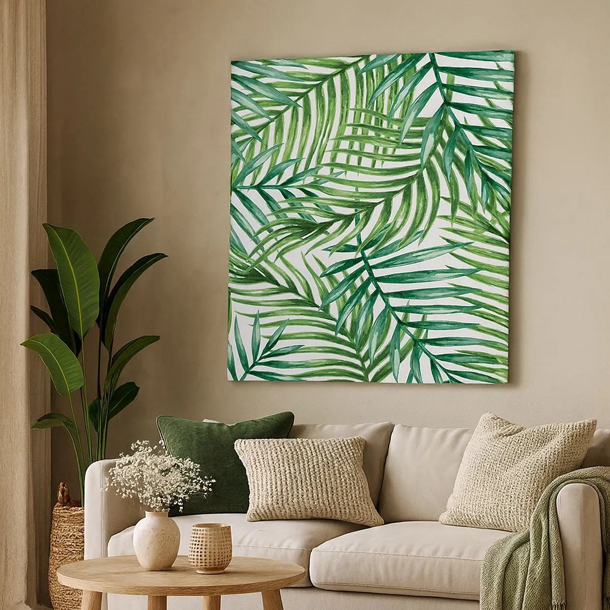 Canvastavla - Bild på duk - Under gröna baldakinen - 30x30 cm