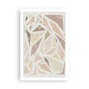 Affisch - Komposition av färgat glas - 61x91 cm