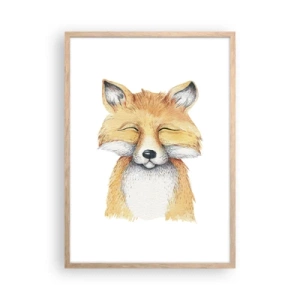 Affisch i ram av ljusek - Rävens humör - 50x70 cm