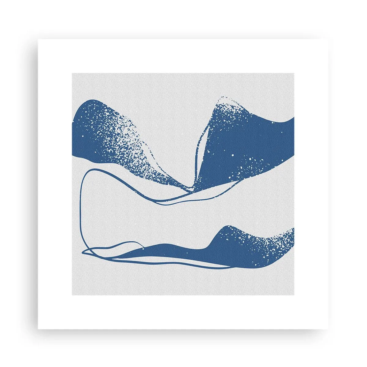 Affisch - Bevingad abstraktion - 30x30 cm