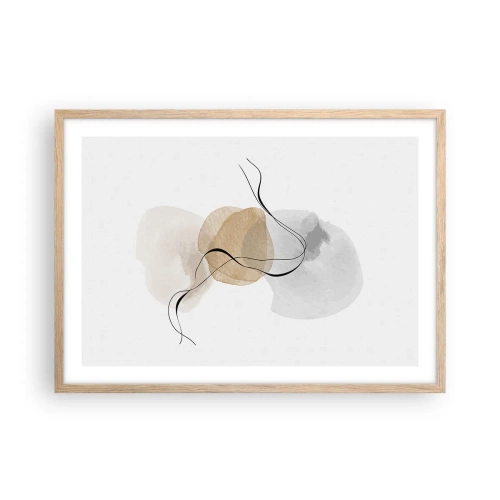 Affisch i ram av ljusek - Luftpärlor - 70x50 cm