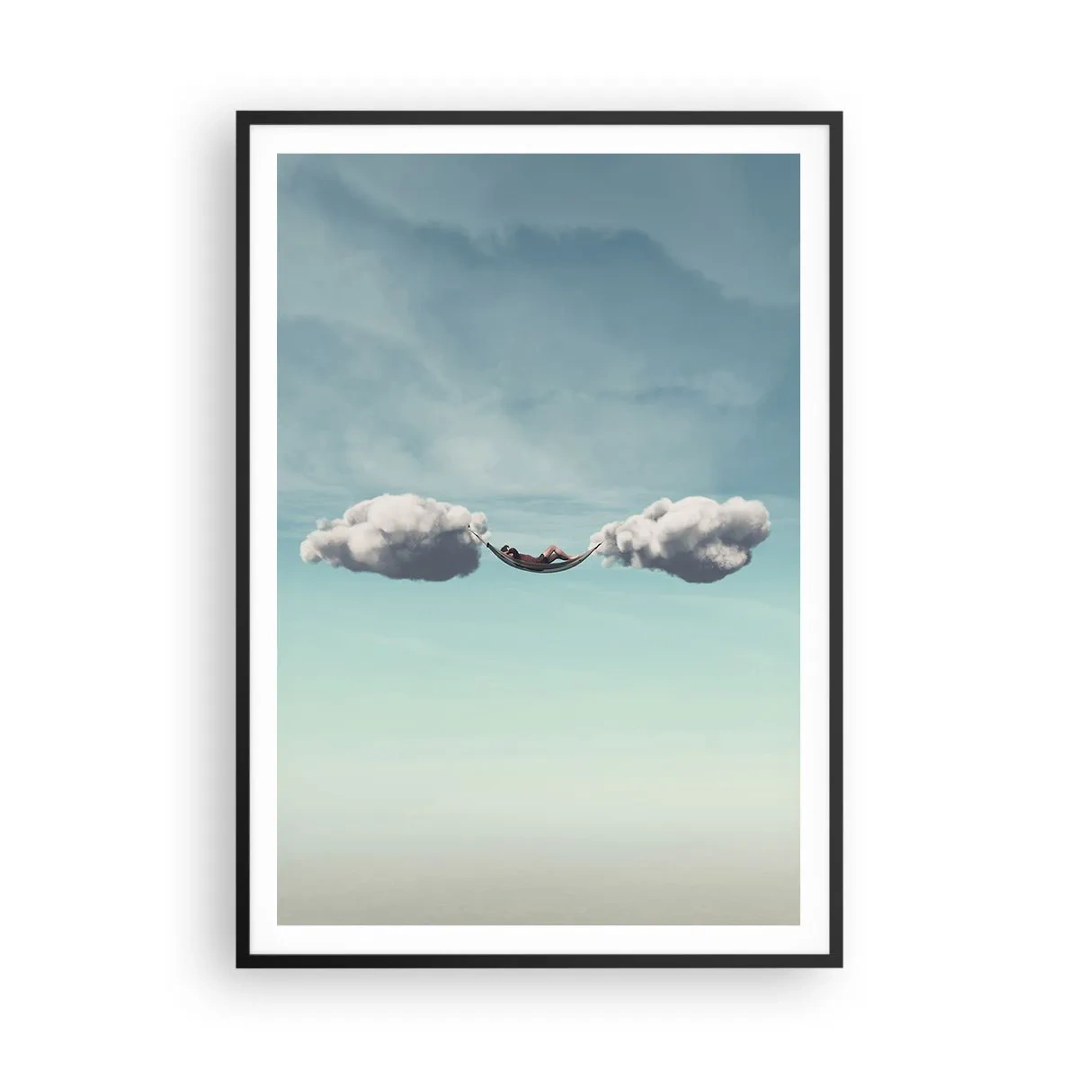 Affisch i svart ram - Stundens salighet - 70x100 cm