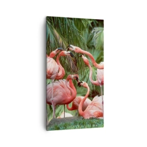 Canvastavla - Bild på duk - Eftermiddags skvaller - 45x80 cm