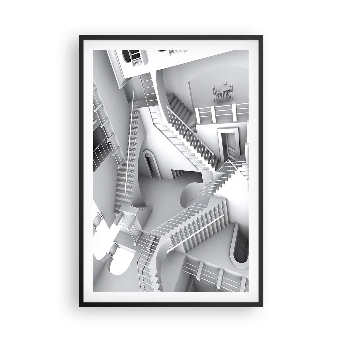 Affisch i svart ram - Rummets paradoxer - 61x91 cm