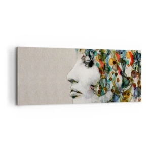 Canvastavla - Bild på duk - Uppstånden ur glädje - 100x40 cm