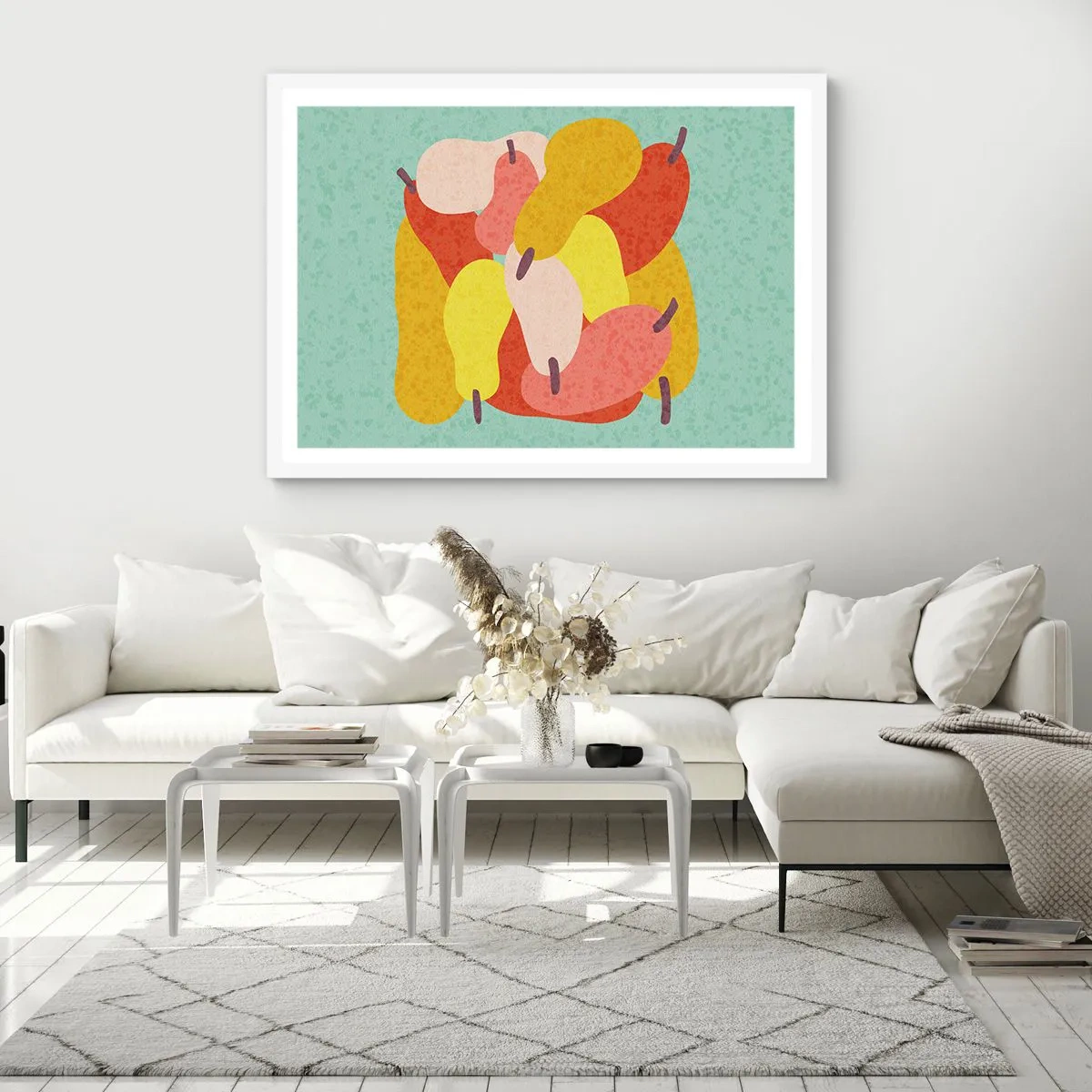 Affisch i vit ram - Smaka på sommarsolen - 50x40 cm